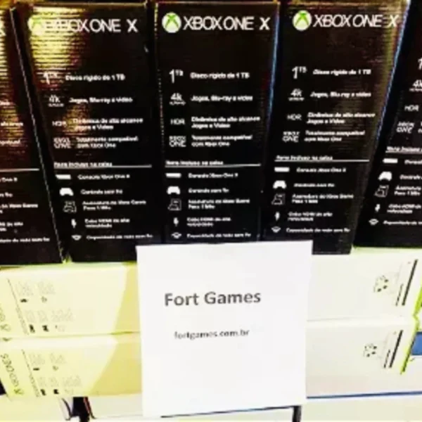 xbox one x 1tb + jogo brinde / frete grÁtis