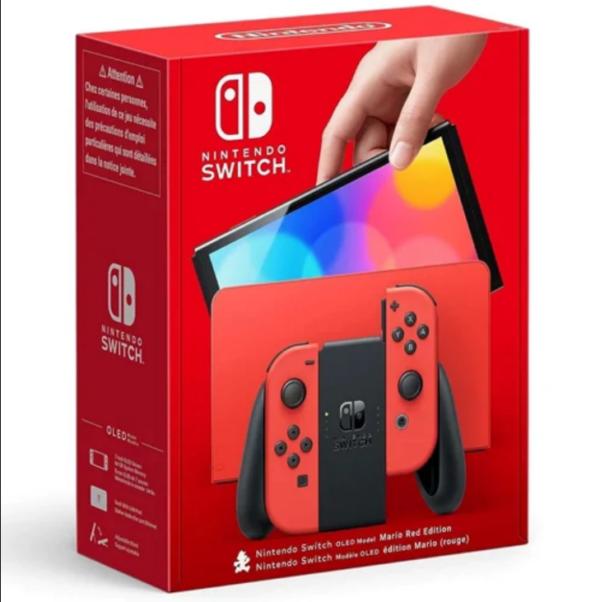 nintendo switch oled 64gb vermelho / frete grátis