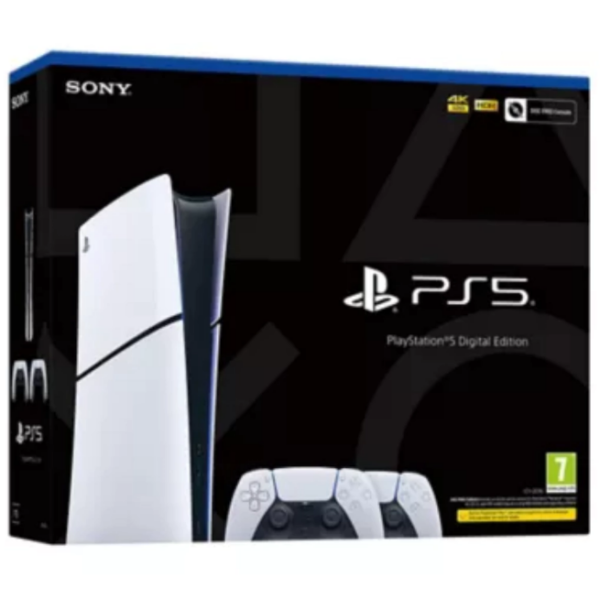 ps5 slim 1tb ssd digital com 2 controles / frete grÁtis