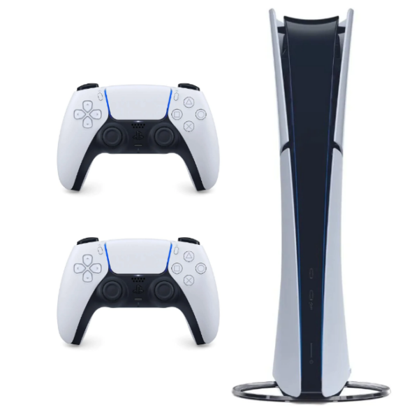 ps5 slim 1tb ssd digital com 2 controles / frete grÁtis