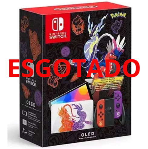 nintendo switch oled 64gb pokémon scarlet e violet edition / frete grátis