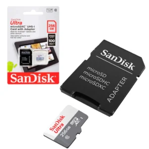 cartão de memória ultra microsdxc 256gb 100mb/s sandisk