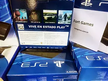 ps3 super slim + 10 jogos + dualshock 3 / frete grátis
