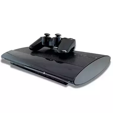 ps3 super slim + 10 jogos + dualshock 3 / frete grátis